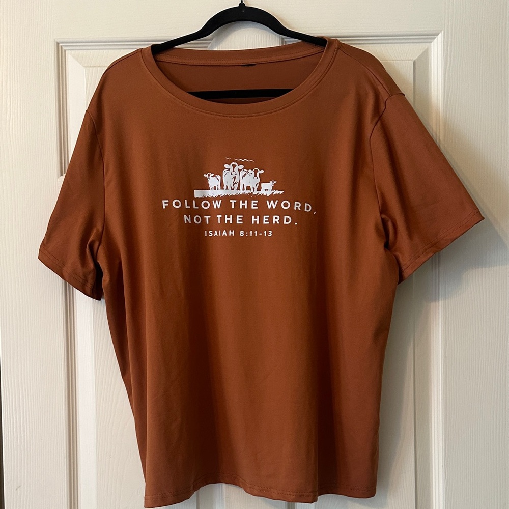 Brown Christain Graphic T-Shirt